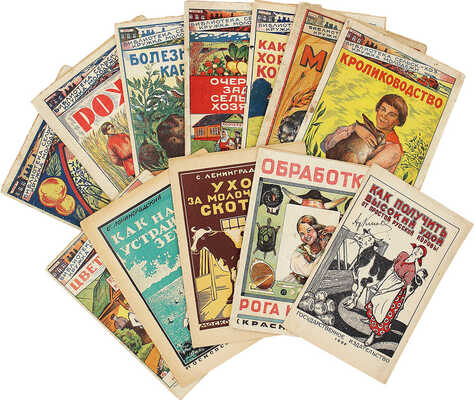 Лот из 12 книг на сельскохозяйственную тему. [1920-е гг.]